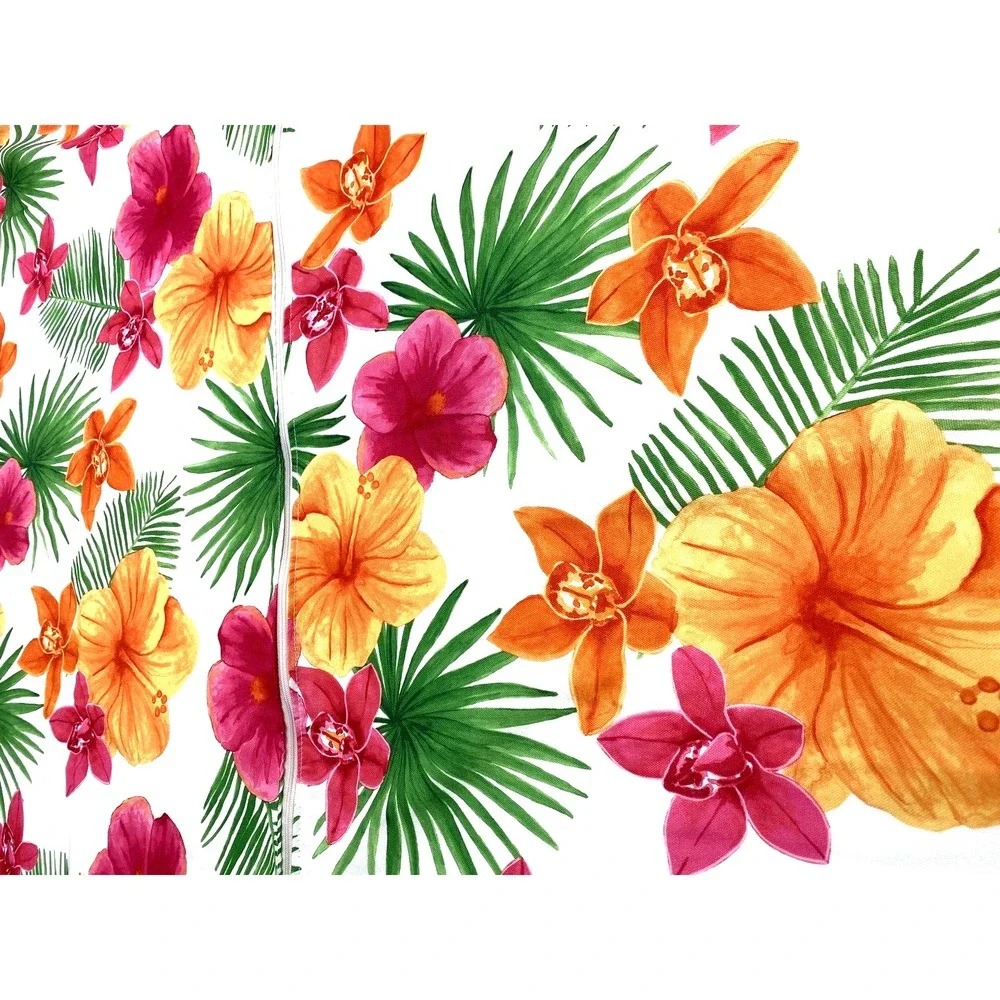 Tablecloth Tropical 60x84 Umbrella Indoor Outdoor Polyester Washable by Sonoma